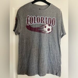 Adidas Colorado Rapids MLS t-shirt men’s size large gray soccer